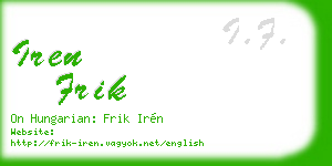 iren frik business card
